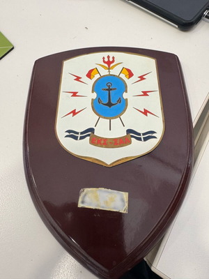 Wall shield used without dedication plaque