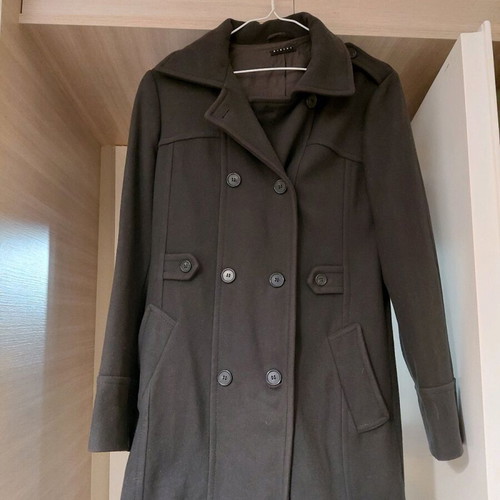 Sisley dark gray coat like new size M