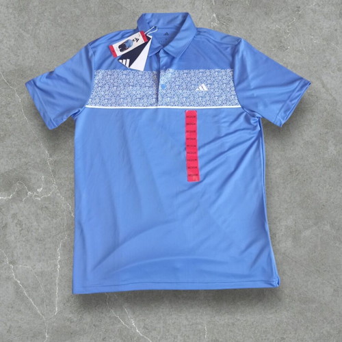 Men's blue Adidas polo shirt, size M, authentic