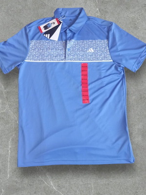 Men's blue Adidas polo shirt, size M, authentic