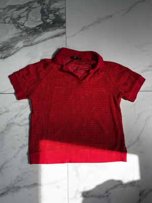 Bershka Women's Short Sleeve Small like new, red