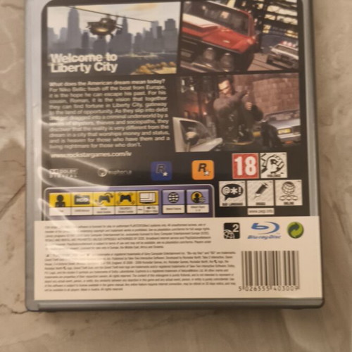Grand Theft Auto IV PS3 game