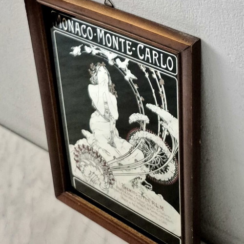 Art Nouveau Monaco Monte-Carlo Collectible Mirror used