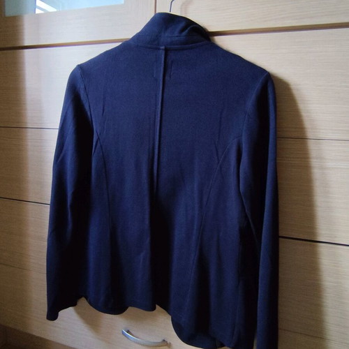 Blue jacket like sweatshirt used with two buttons