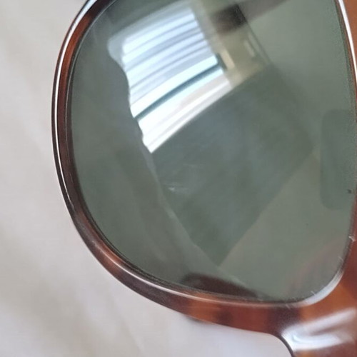 Ray Ban Cabarello vintage sunglasses used, brown frame, green lenses