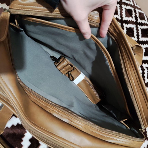 Ekphero shoulder bag new, beige and brown