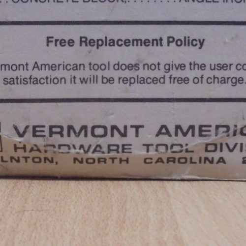 Vermont American old 8-inch metal cutting disc new
