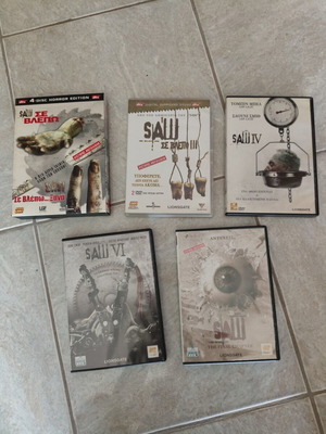 Saw DVD collection like new, 7 movies with Greek subtitles