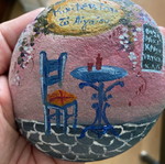 Painted stone like new
