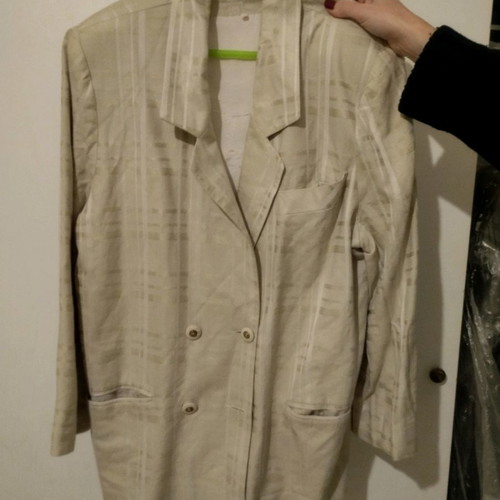 Women's spring oversized blazer used with shoulder pads, size L
