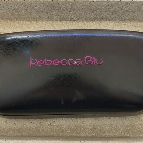Rebecca Blu sunglasses new with case black and beige