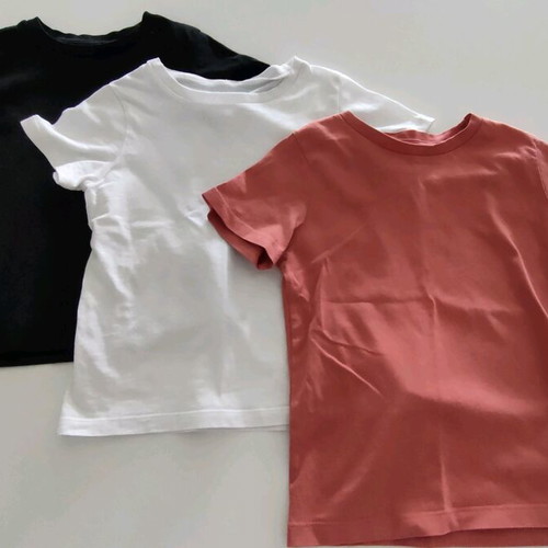 H&M T-shirt set of 3 used, sizes 110-116, ages 4-5