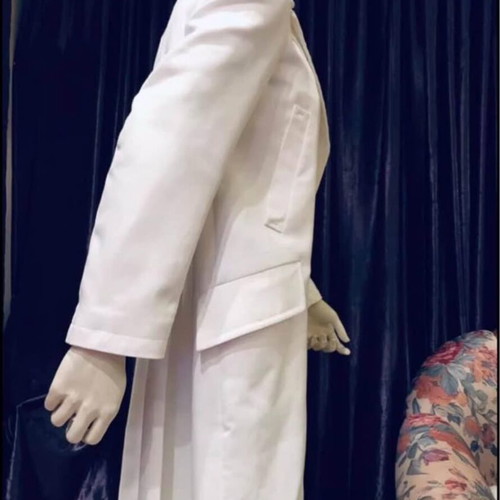 Italian outerwear 100% cotton new, white, size L