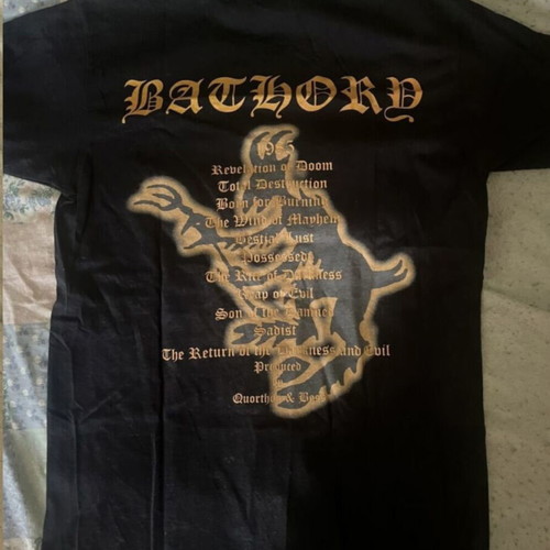 Bathory t shirt size S like new, black