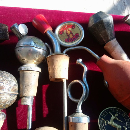 Antique bottle stoppers collection used