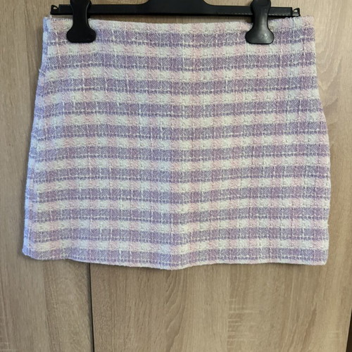 Zara mini skirt like new, pink and multicolor, size L
