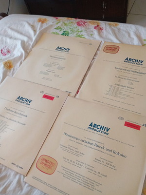 Archiv Produktion classical vinyl records used, lot of 7