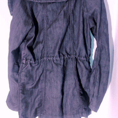 Stradivarius spring denim jacket used, size S, bluish purple