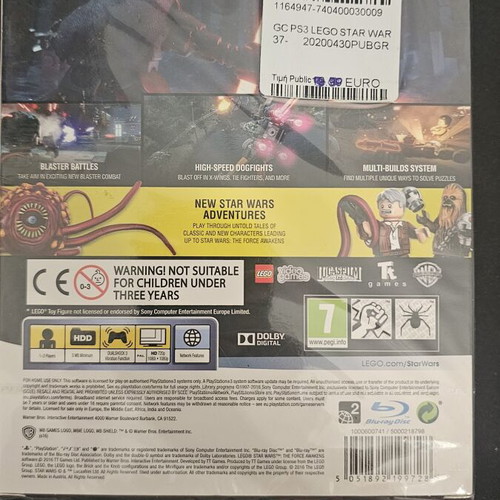 Lego Star Wars The Force Awakens PlayStation 3 game like new with extra figure
