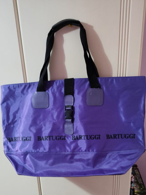 Bartuggi Large Tote Shoulder Bag like new, waterproof nylon, purple
