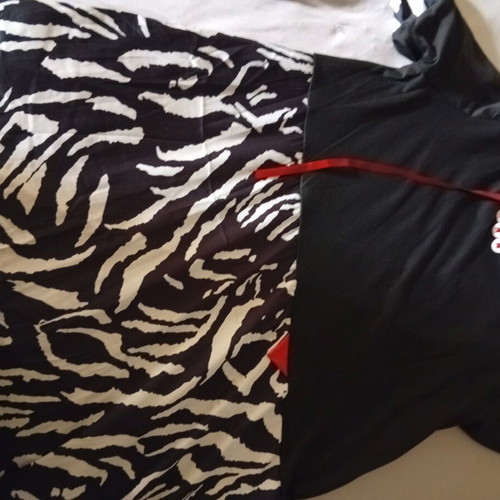 Long dress XXL, black and white