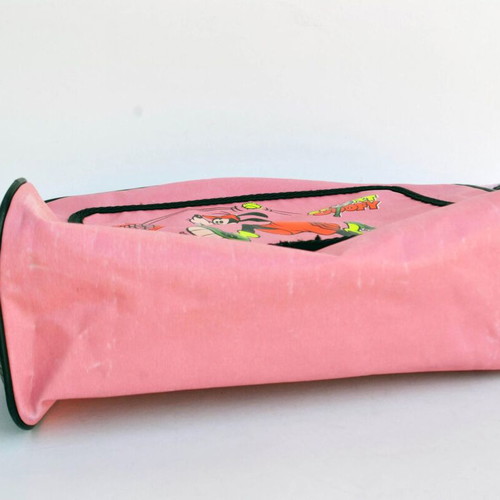 Paxos Vintage Pink Shoulder Bag Crossbody with Cartoon Designs used