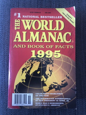 The World Almanac and Book of Facts 1995 used, English