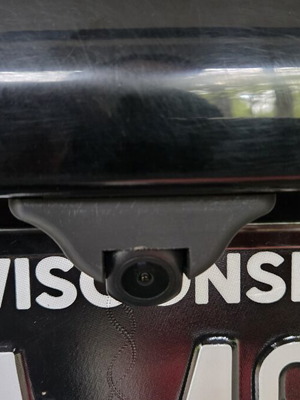 3D printed PETG rearview camera mount for car, black