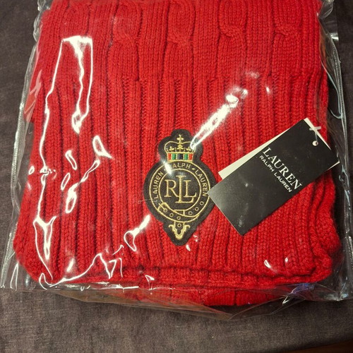 Ralph Lauren women's red scarf