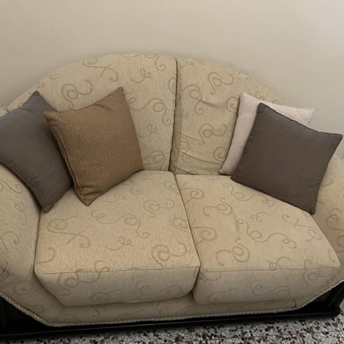 2 sofas with a free armchair