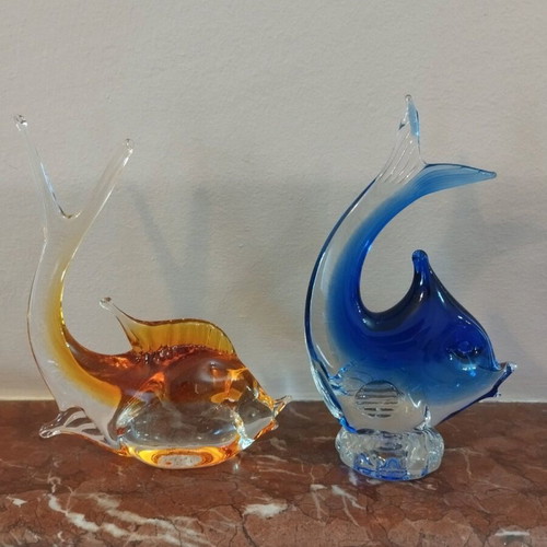 Decorative glass fish Murano style like new