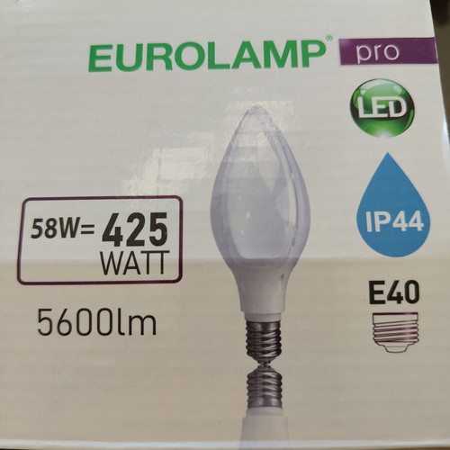 Eurolamp LED bulb 58W 5600lm cold white, new