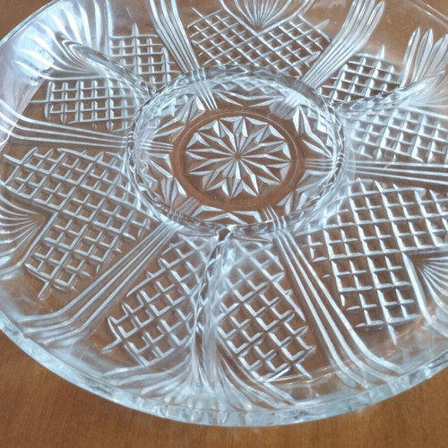 Serving tray orneviere inox 18/10 and 24K gold like new