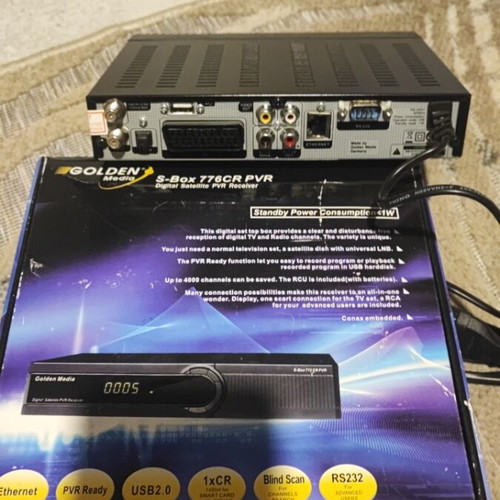 Golden Media S-Box 776CR PVR satellite signal decoder like new
