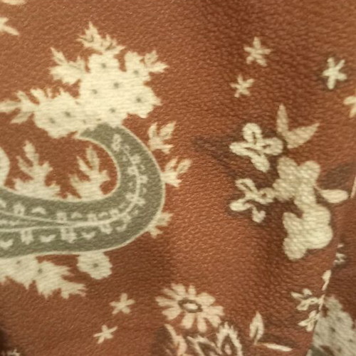 Sublevel autumn dress with paisley pattern new, brown and camel
