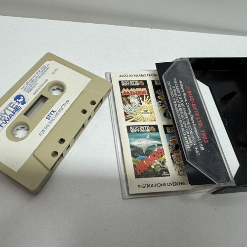 Styx ZX Spectrum game used, Bug-Byte Software 1983