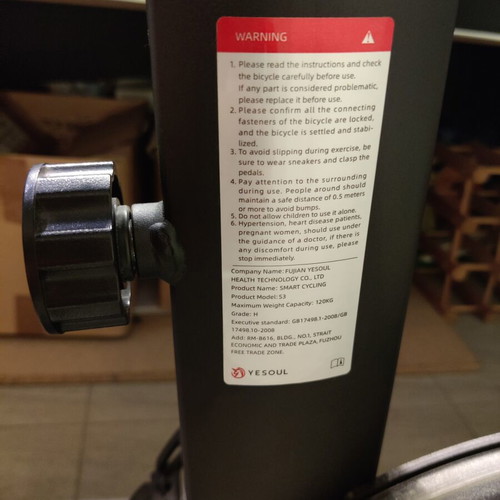 Yesoul Smart Cycling S3 exercise bike like new