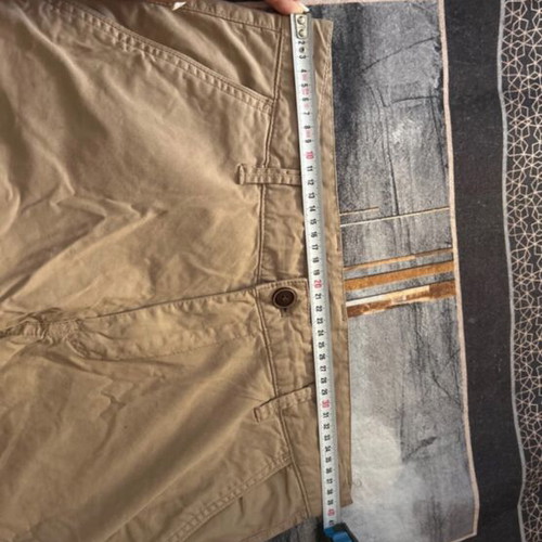 Gandys men's bermuda shorts new, beige, size M