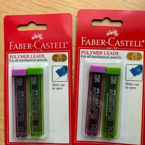 Faber-Castell Mechanical Pencil Leads 0.5 mm New, 2 Sets