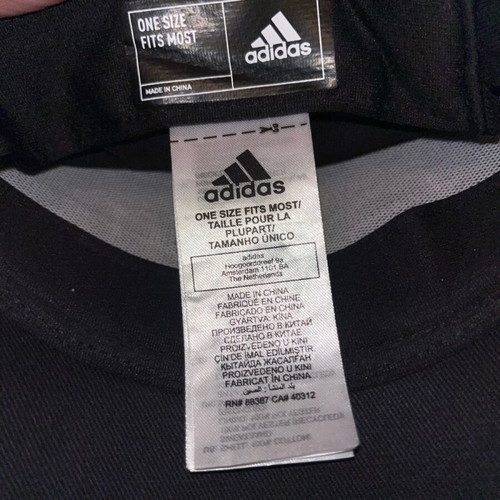 Adidas men's hat used, size M, black and white