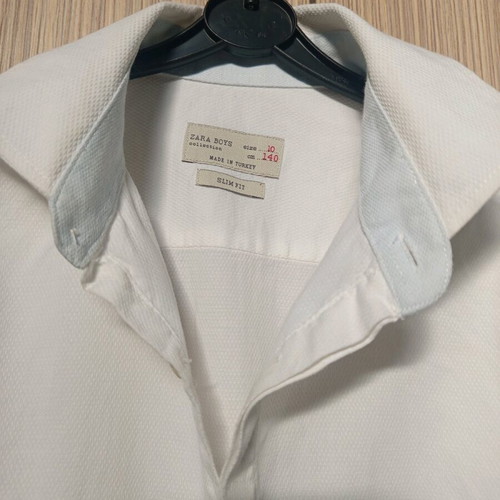 Zara white shirt like new, size 140 cm for 10 years old