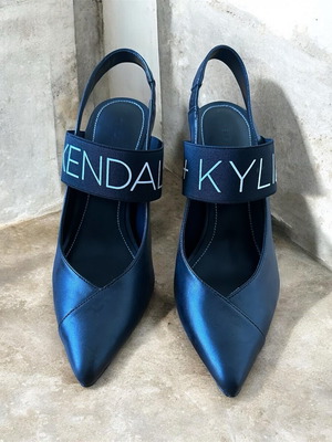 Kendall + Kylie Black Slingback Heels New No 40 With Box