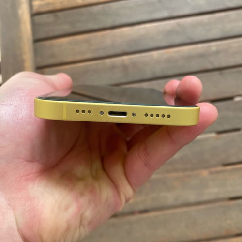 iPhone 14 like new, yellow, 128GB