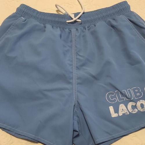 Lacoste shorts used, size S, blue with stains