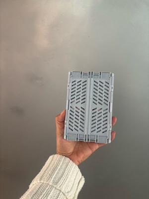 Storage box light grey used