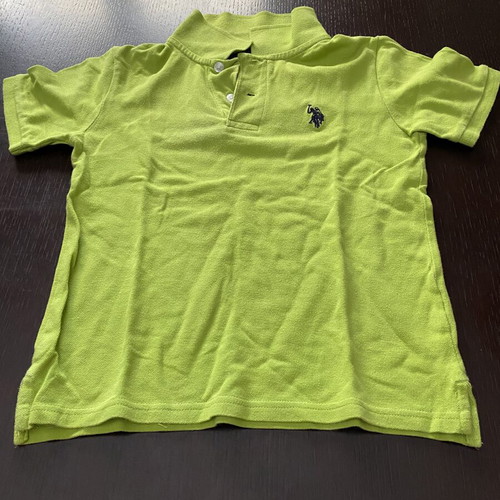 U.S. Polo Assn. green polo shirt for kids 7 years