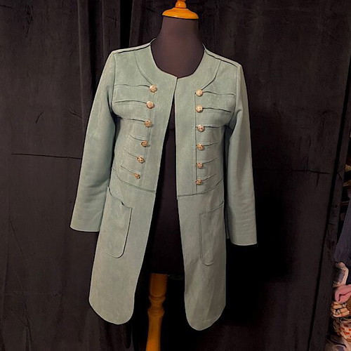 Women's suede jacket mint color size M like new