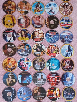DVD collection of 45 movies like new, various genres with subtitles