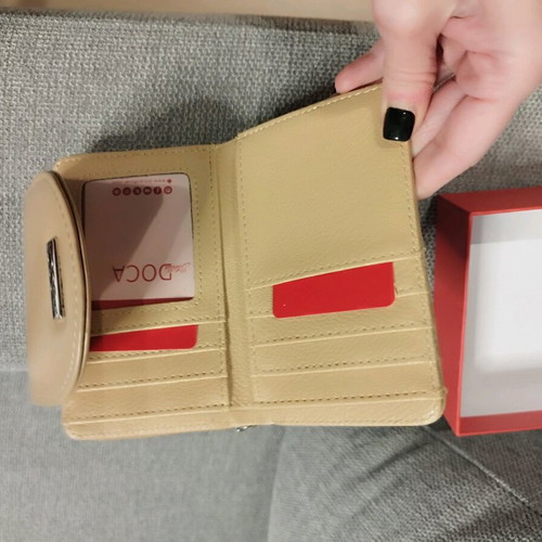 Doca wallet beige new 14×9×4cm