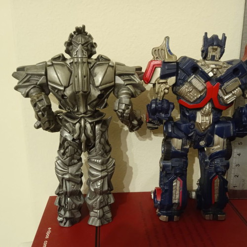Transformers Optimus and Megatron figures used